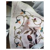 $130 Rugcomf 9x12 Area Rug - Washable Non-Slip Boho Floral Beige