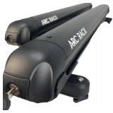 $160 36" Black Low-Profile Ski Rack for Car Roof; 6 Skis/4 Snowboards