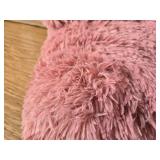YUSOKI Long Faux Fur Twin Blanket, 2 Layers, 3.4lb, Pink 60x80
