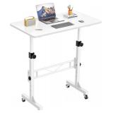 $50 HOMIDEC Standing Desk 32 Inch Adjustable Height Rolling Sit-Stand