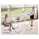 $50 HOMIDEC Standing Desk 32 Inch Adjustable Height Rolling Sit-Stand