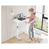 $50 HOMIDEC Standing Desk 32 Inch Adjustable Height Rolling Sit-Stand