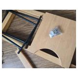 $70 5 Gallon Water Jug Stand with Top Shelves, 3-Tier Wood Rack