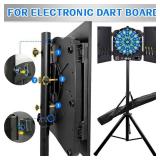 $50 Turnart Dartboard Stand, 4kg Holder, Adjustable 106 200 cm