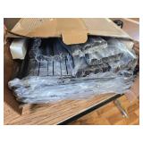 5-Tier Shelf Organizer, Heavy-Duty Shelving, Black 33x12.6x72