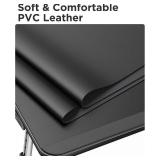 $50 SAIJI PU Leather Laptop Bed Tray Table, Adjustable Stand, Black