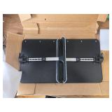 $50 SAIJI PU Leather Laptop Bed Tray Table, Adjustable Stand, Black