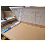 Monthly Calendar Whiteboard & Cork Board, 24x18, Double-Sided