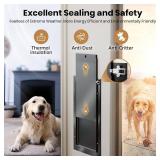 $100 All Aluminum Dog Door for Exterior Door, Large, Heavy Duty, 110lb
