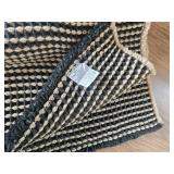 $70 Waffle Runner Rug 60x24, Non-Slip, Quick-Dry, Khaki/Black