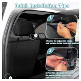 Mixsuper Dog Car Barrier, 52.4" Wide, Escape-Proof Mesh, Black