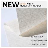 $74 Persilux Light Filtering Roller Shades, Cordless, Linen, 37W x 72H