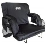 $80 BRAWNTIDE Stadium Seat with Back Support, Cushioned, 2 Hooks