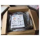 $108 Office Drafting Chair with Footrest, Rolling Stool Black