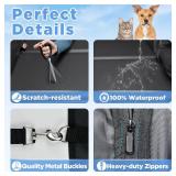 $73 Back Seat Extender for Dogs - Waterproof Car Seat Cover, 400lbs