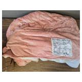 Heated Queen Blanket, Dual Control, 8 Heat, 10h Auto-Off, Pink