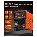 $170 250A Aluminum Pulsed MIG Welder 110/220V, 6-in-1 MIG/TIG/Stick
