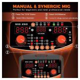 $170 250A Aluminum Pulsed MIG Welder 110/220V, 6-in-1 MIG/TIG/Stick
