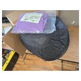 $100 Lumaland 3ft Medium Bean Bag Chair with Microsuede Cover, Purple