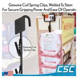3 Pack Clip Strip Black, 31" Long, 12 Hook Stations