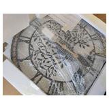 $66 Micasso Wall Clock 21-Inch Farmhouse Tree of Life Metal Frame