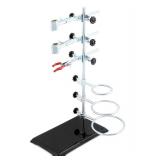 QWORK Laboratory-Grade Metalware Set with Lab Stand and Clamps