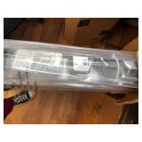 59-Inch Retractable Baby/Dog Gate, 34-Inch Tall; Reinforced Strip