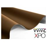 VViViD XPO Matte Brown Vinyl Wrap Roll (3x5ft) with Air Release
