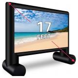 $99 7ft wide Inflatable Movie Screen, Outdoor Blow-Up Screen, Front/Rear
