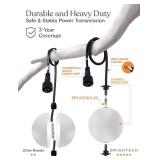 $75 Brightech Orb String Lights - 10 Globe LED - 30 ft Black