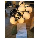 $75 Brightech Orb String Lights - 10 Globe LED - 30 ft Black