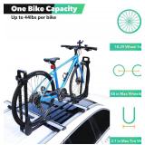 $130 Rooftop Upright Bike Rack with Two Arms 1-Bike Carrier for Cars