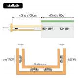 $65 1 Pair 40-Inch 260 lb Heavy-Duty Drawer Slides, Side/Undermount