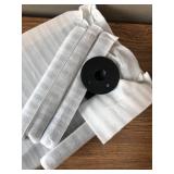 $90 Clothes Rack 42in Wall Mounted with Black Wood Shelf, Heavy Duty