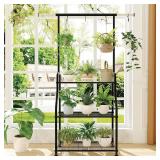 Simple Trending Plant Stand, 3-Tier Metal Shelf, Black