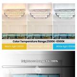 $116 Finktonglan Crystal LED Ceiling Light 20 Rectangular Dimmable