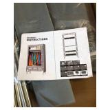 $51 Portable Clothes Closet with Rolling Doors - Gray