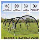 $220 Baseball Batting Cages for Backyard 22/30ft x 12x8ft Portable Net