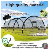 $220 Baseball Batting Cages for Backyard 22/30ft x 12x8ft Portable Net
