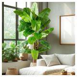 $170 7.2ft Artificial Banana Tree - Tall Indoor/Outdoor Banana Plant