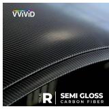 $47 VViViD Black True-R Carbon Fiber Vinyl Wrap (6x5 Hood/Trunk Kit)