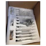 $241 Clear 12-Light K9 Crystal Chandelier with 12x5W LED Bulbs