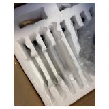 $241 Clear 12-Light K9 Crystal Chandelier with 12x5W LED Bulbs