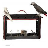 $80 Colorday Lightweight Bird Carrier, Cage with Perch, Black