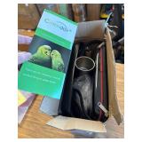 $80 Colorday Lightweight Bird Carrier, Cage with Perch, Black