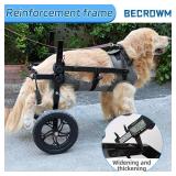 $55 Dog Wheelchair for Back Legs, Lightweight Adjustable Hind Leg Cart
