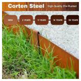 $66 Corten Steel Landscape Edging 4.5" H x 40" L - 33ft, 10 Pcs