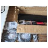 $180 Muzata 5-10ft Modular Black Cable Railing Kit, 36in 2-Stair Post