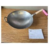 $73 Craft Wok 16 Inch Hammered Carbon Steel Pow Wok with Helper Handle