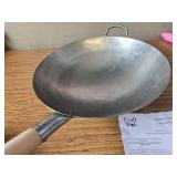 $73 Craft Wok 16 Inch Hammered Carbon Steel Pow Wok with Helper Handle